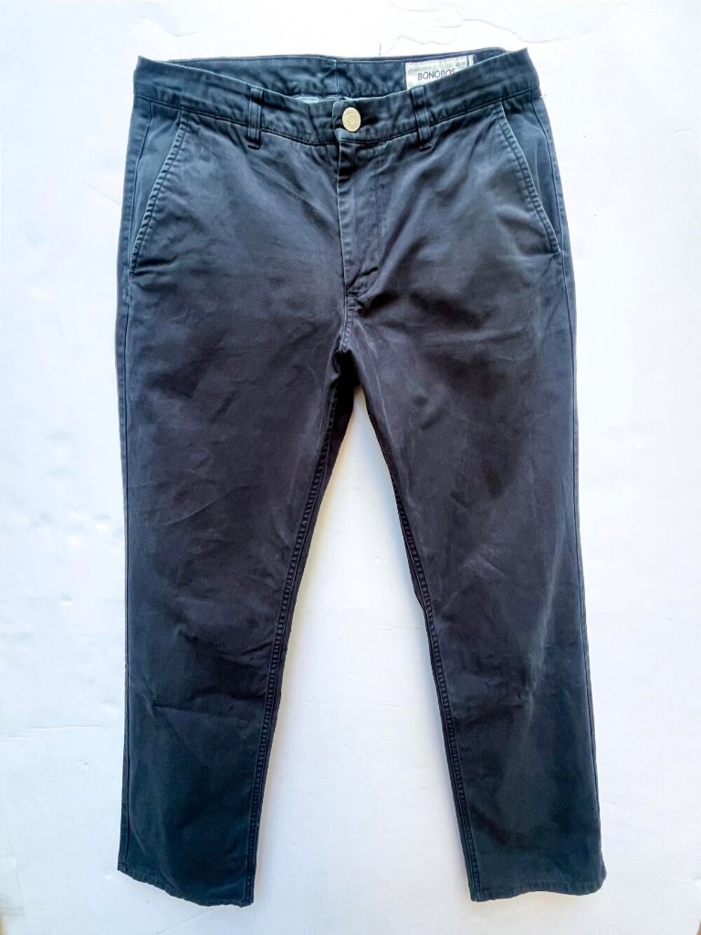 BONOBOS Washed Chinos, Navy, 32/32 - Picture 3 of 10